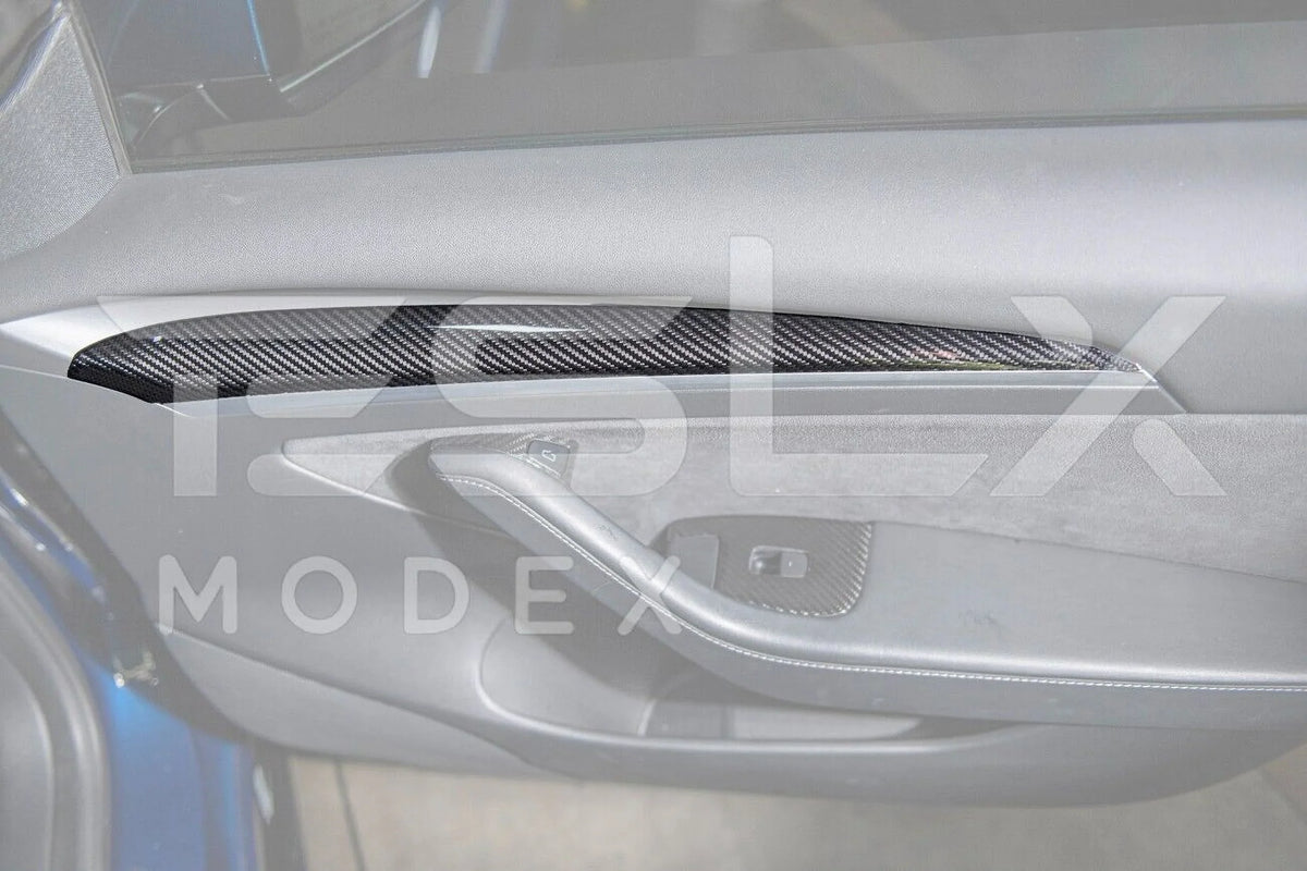 CARBON Front 2020-Up design FIBER 2020-2023 Panel Factory TESLA Door Trim Interior Replacement For design Y Pair 3 Cover & Style