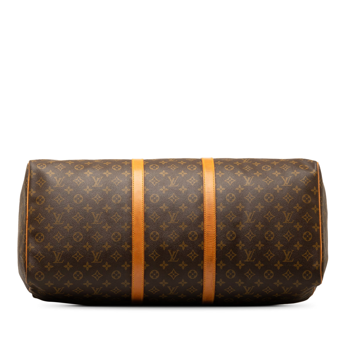 Canvas WeekenderBag Unisex Keepall Authenticated Bag Brown Vuitton Louis Monogram Travel Pre-Owned 60 (Fair)