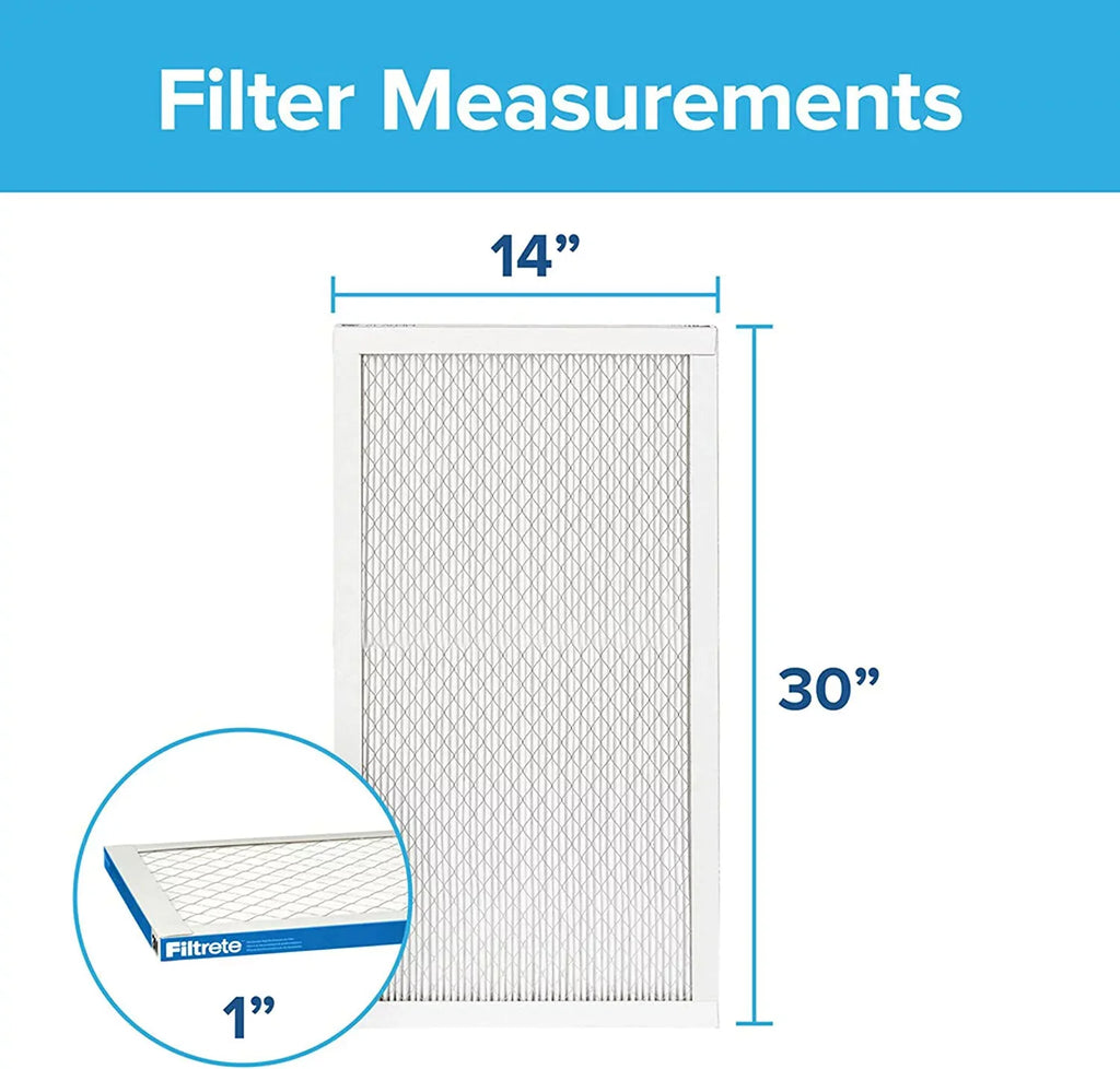 dimensions 6-Pack 29.81 Furnace 0.78) Allergen, Filter, (exact Healthy x x 14x30x1, Living Air Filtrete 13.81 1900, Ultimate MPR AC