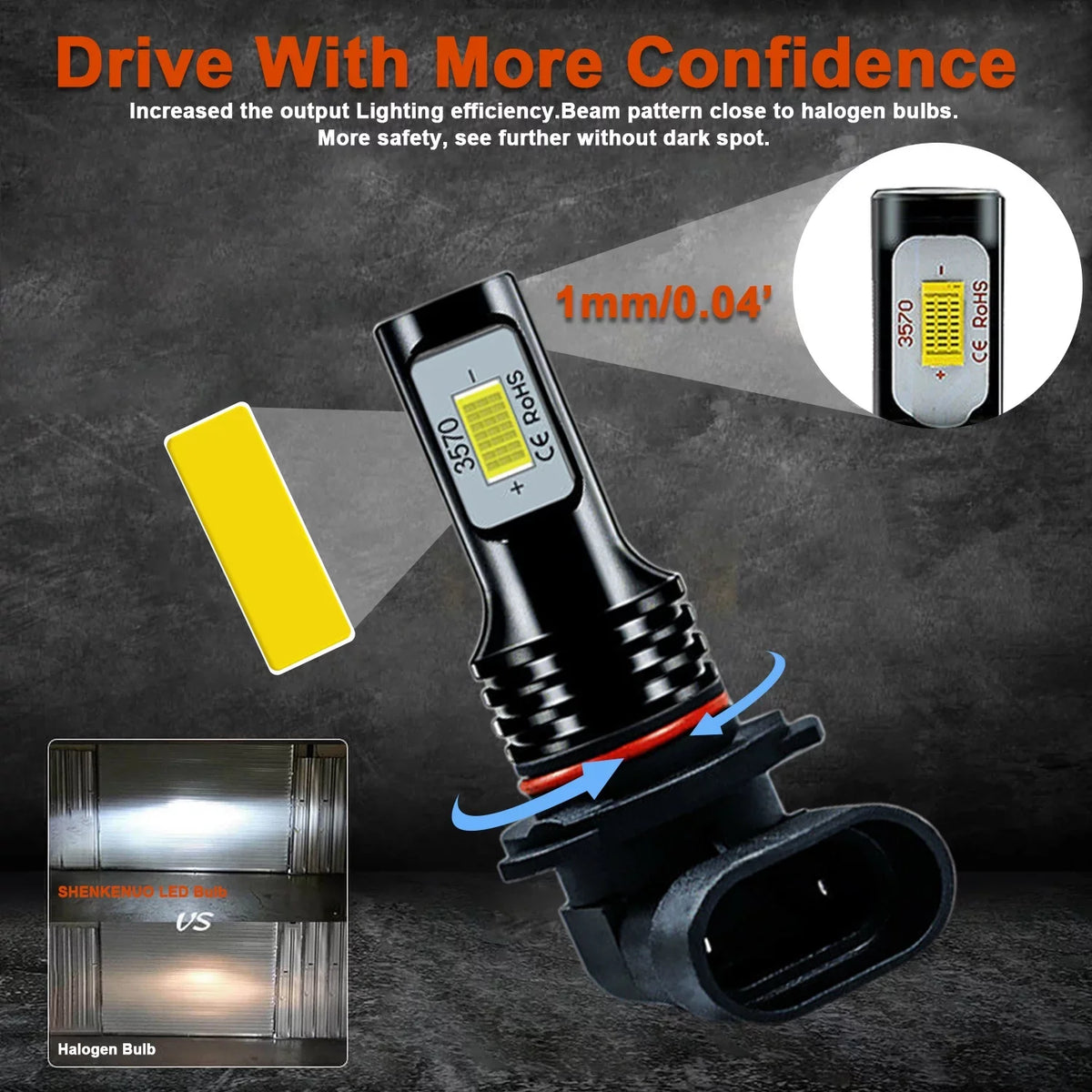6X 1999 For LED Super 2000 Tahoe white Chevy Bright Silverado 2002 Bulbs 2000-2006 Kit 2001 Lights 6000K Headlights