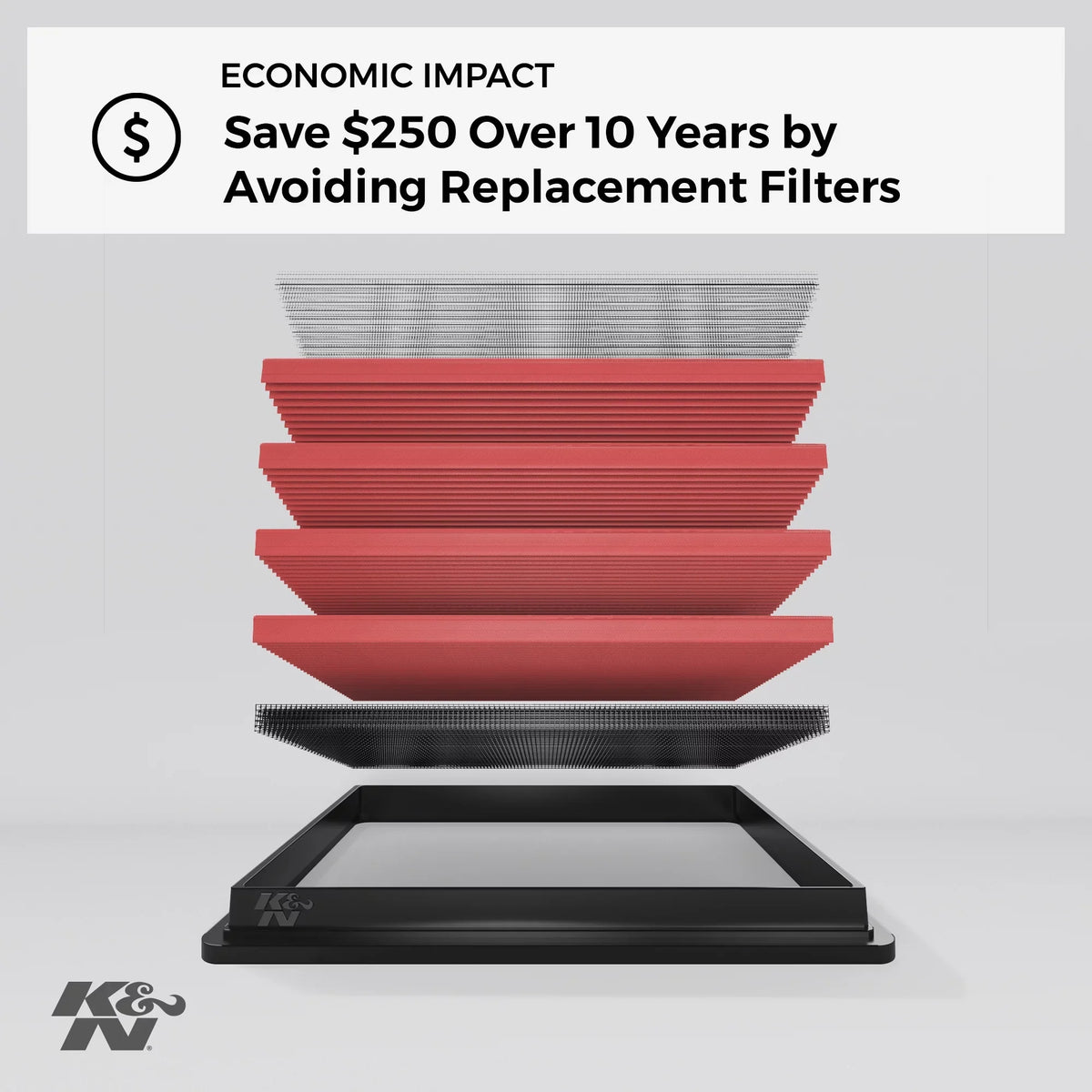 L3/L4, Engine Air Filter: 2010-2019 Filter: 33-2435 Toyota/Lexus/Mitsubihi Washable, Replacement K&N