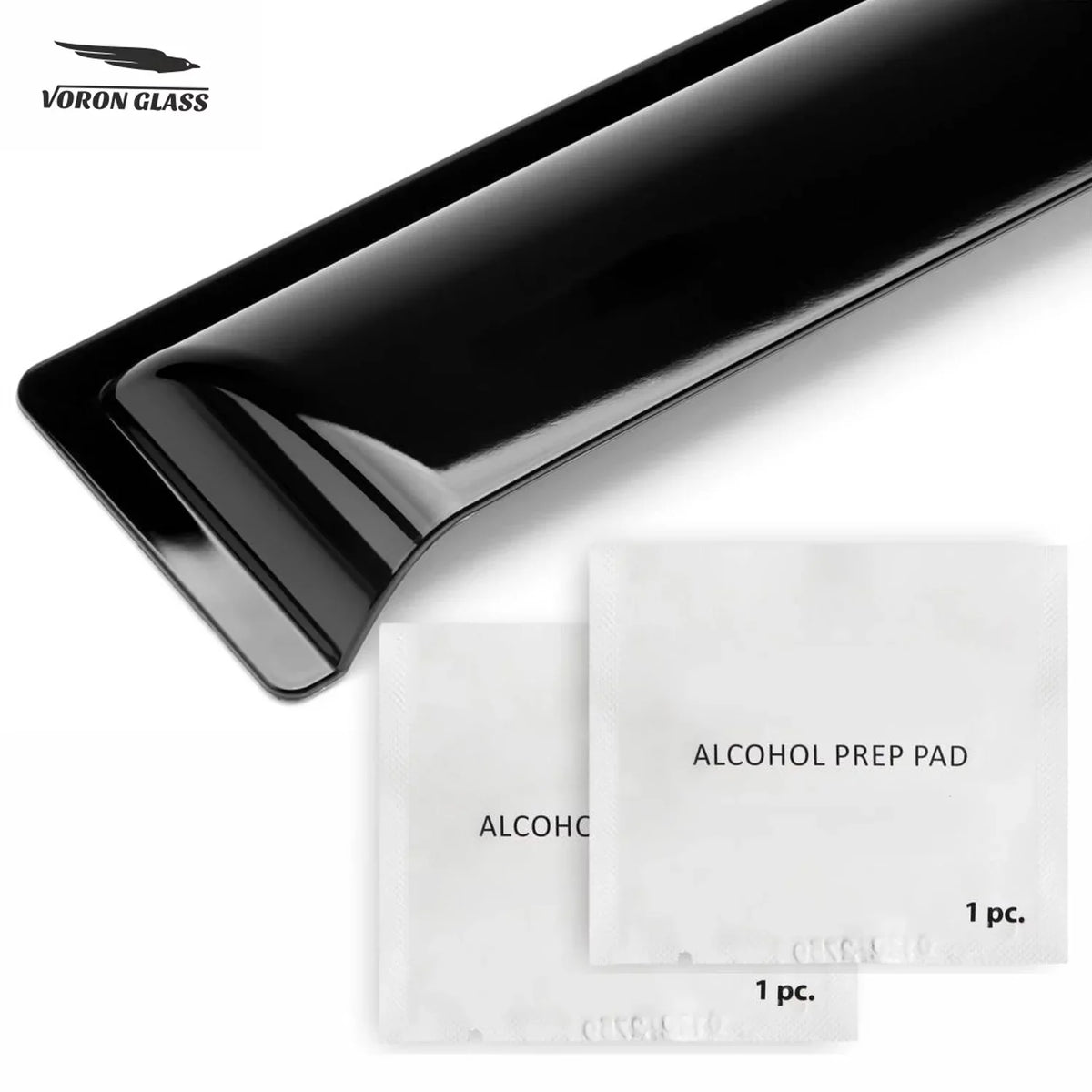 '- XV 100489 Vent Deflectors, Durable Tape-on Guards Subaru Rain Window Crosstrek Window for Voron 6 Visors, Extra Glass 2018-2024, Pieces