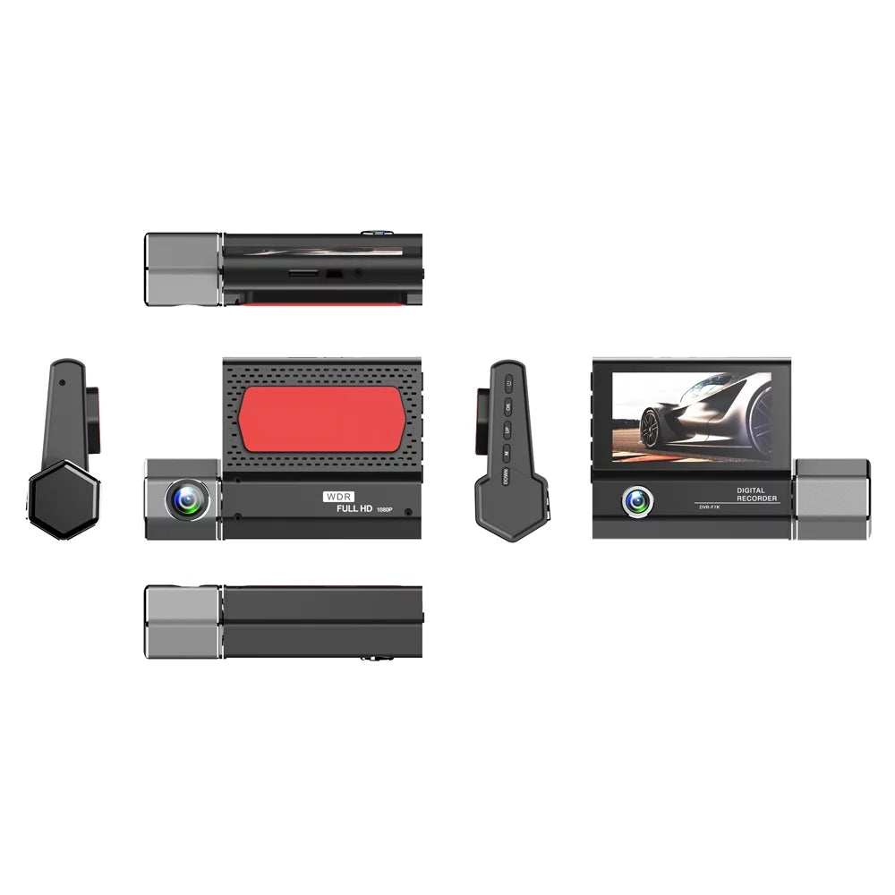 Video Gecheer 4in Cam Mirror Recorder Driving Clear 3 Recorder Safety Auto Cameras Car Dash Car Rearview Recording Car