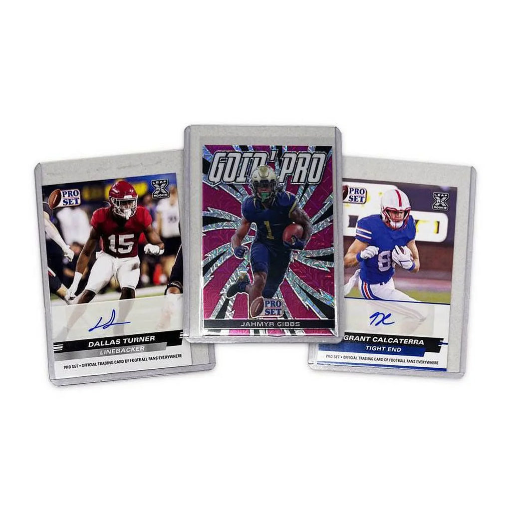 Box Football Set Pro Blaster Draft Card Leaf Trading 2022
