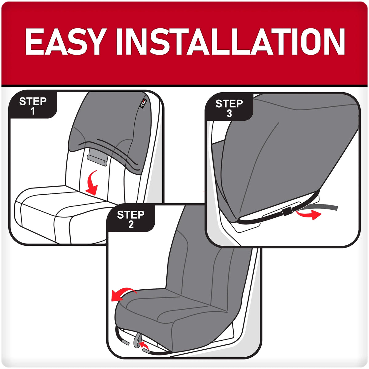 Front Dickies from Seat Car, SUV Truck, Puncture-Resistant Covers, Universal Fit 2-Piece Pets, Protect Black