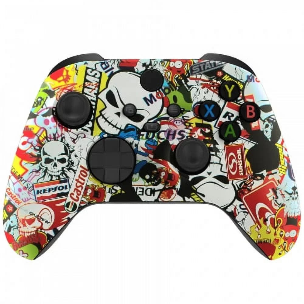 Xbox (with Controller "Sticker One UN-MODDED jack) Unique Bomb" Custom X Design 3.5