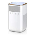 for Home with Touch Large Purifier LED Room Button, HEPA, True Activated 3M Pets Light, for HEPA Night Carbon Bedroom Air White Office Filter