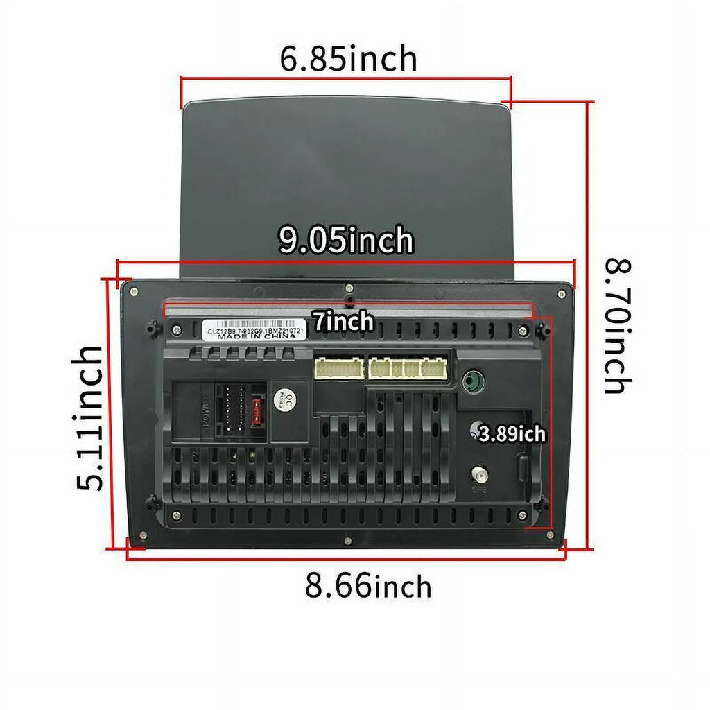 9.7" Screen FM Music GPS Touch Navigation Universal Bluetooth KingFurt Reversing Input Radio Camera Car Stereo
