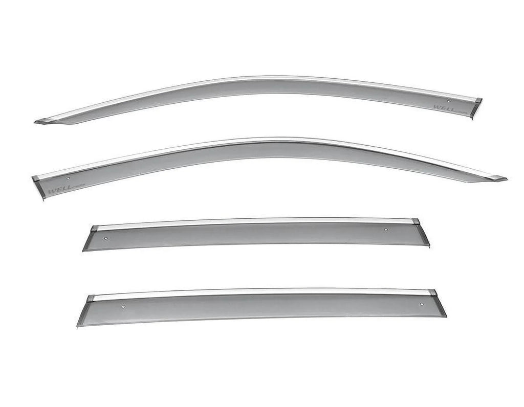 Trim 2018 2020 Wellvisors Rain 2022 BMW Side Chrome X3 Visors Deflectors 2023 / Window Guard G01 2024 3-847BM018 Wind 2021 2019 for With
