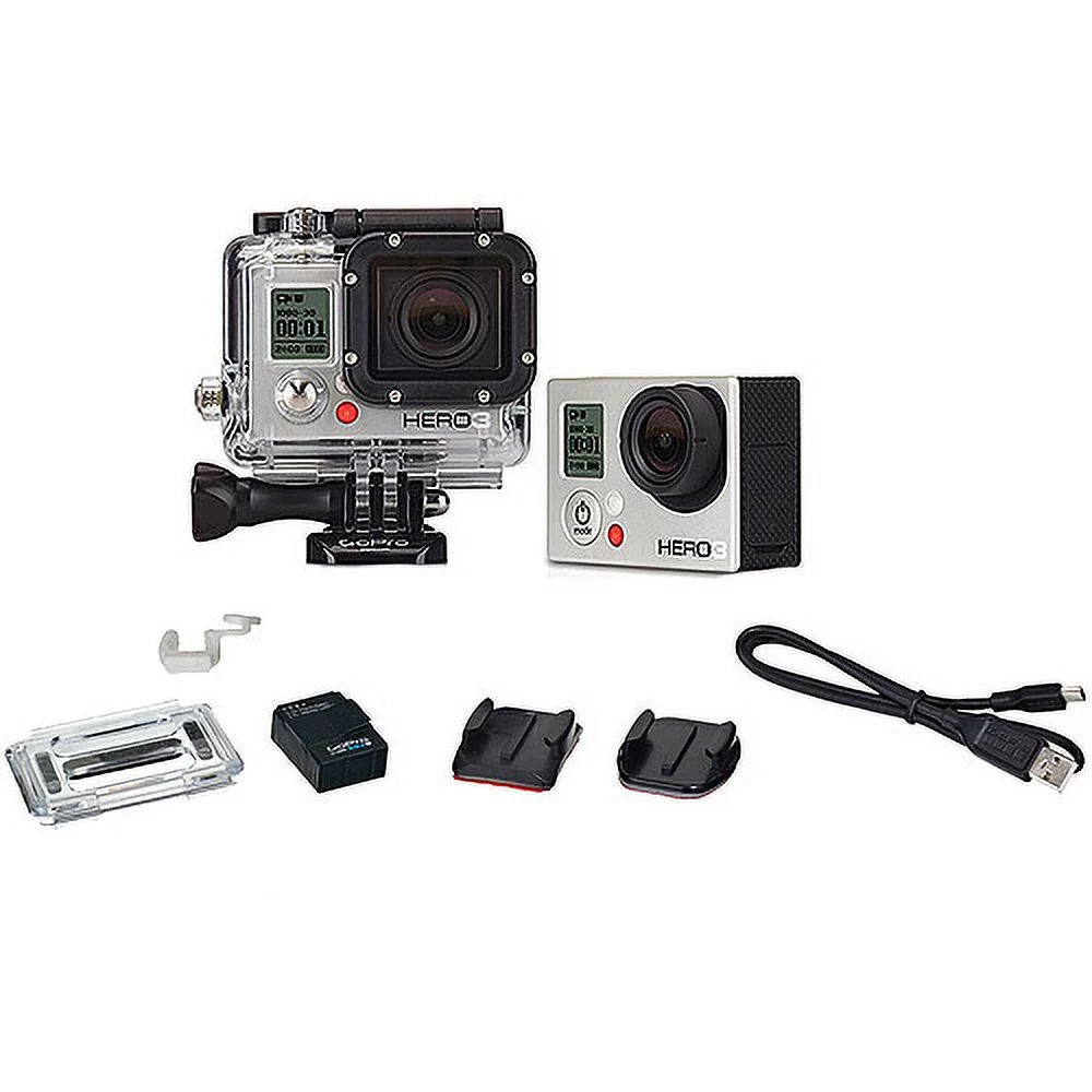 GoPro Refurbished - HERO3 Camcorder Silver CHDHE-301