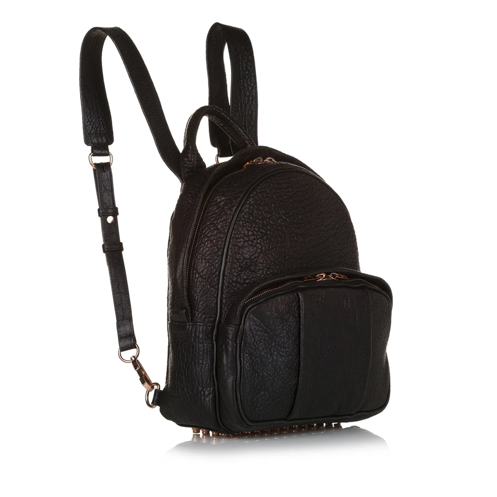 Backpack (Good) Calf Unisex Dumbo Alexander Wang Authenticated Pre-Owned Black Leather