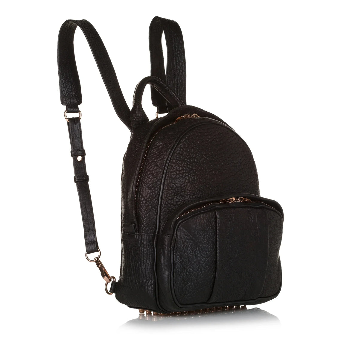 Backpack (Good) Calf Unisex Dumbo Alexander Wang Authenticated Pre-Owned Black Leather