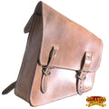 Motorcycle Bike Side Leather Saddle 89HS Rigid Softail Hilason Bag Right