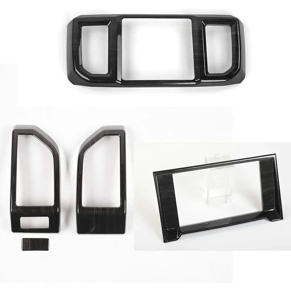 Center 15+ Interior Console F150 Teledu Cover Wood Accessories Black Trim Kit