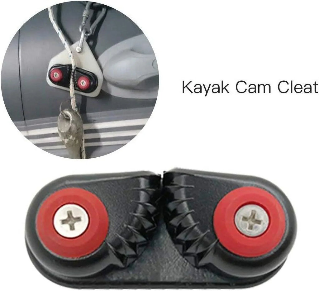 Lixada Boat Sailing Entry Cam Cam Kayak Cleats Fast Cleats 2PCS Aluminum Dinghy Canoe Boat Kayak Cleat