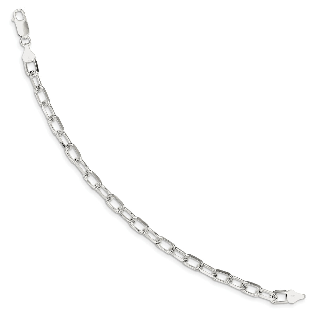 Sterling Bracelet Link Fancy 7.5inch Silver