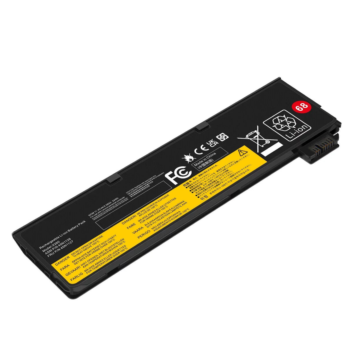 X250 ThinkPad X260 T450 Battery T460 24Wh X240 68+ For T440