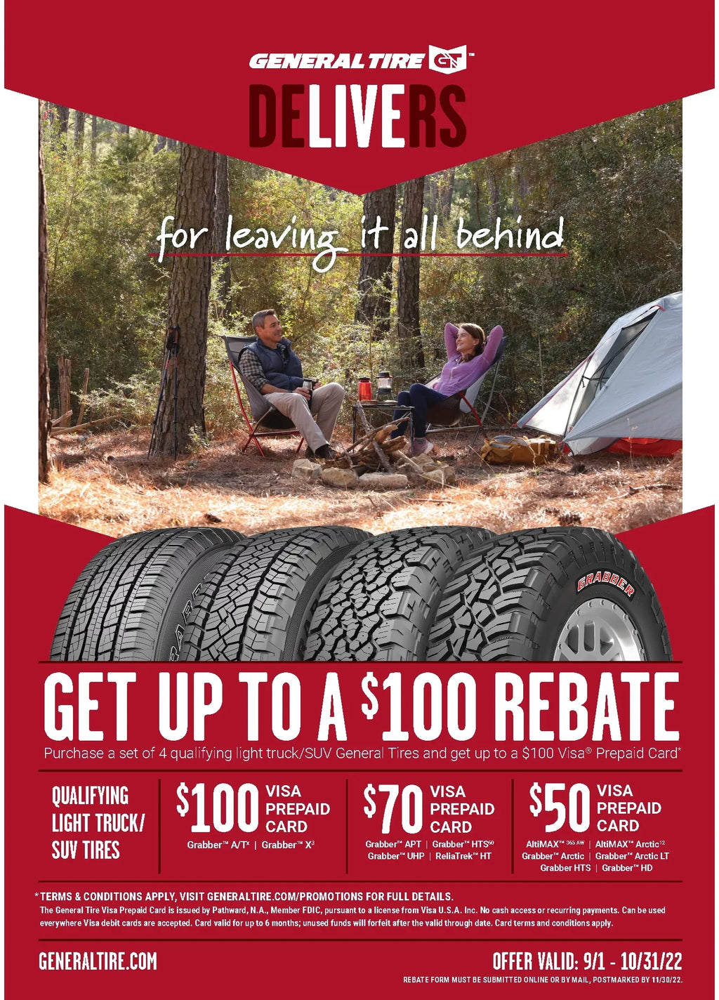 Pro, Toyota 245/75R16 Tahoe Fits: Tire General S 120 Chevrolet Grabber 2015 TRD Tacoma X LT 1995-2002 A/T