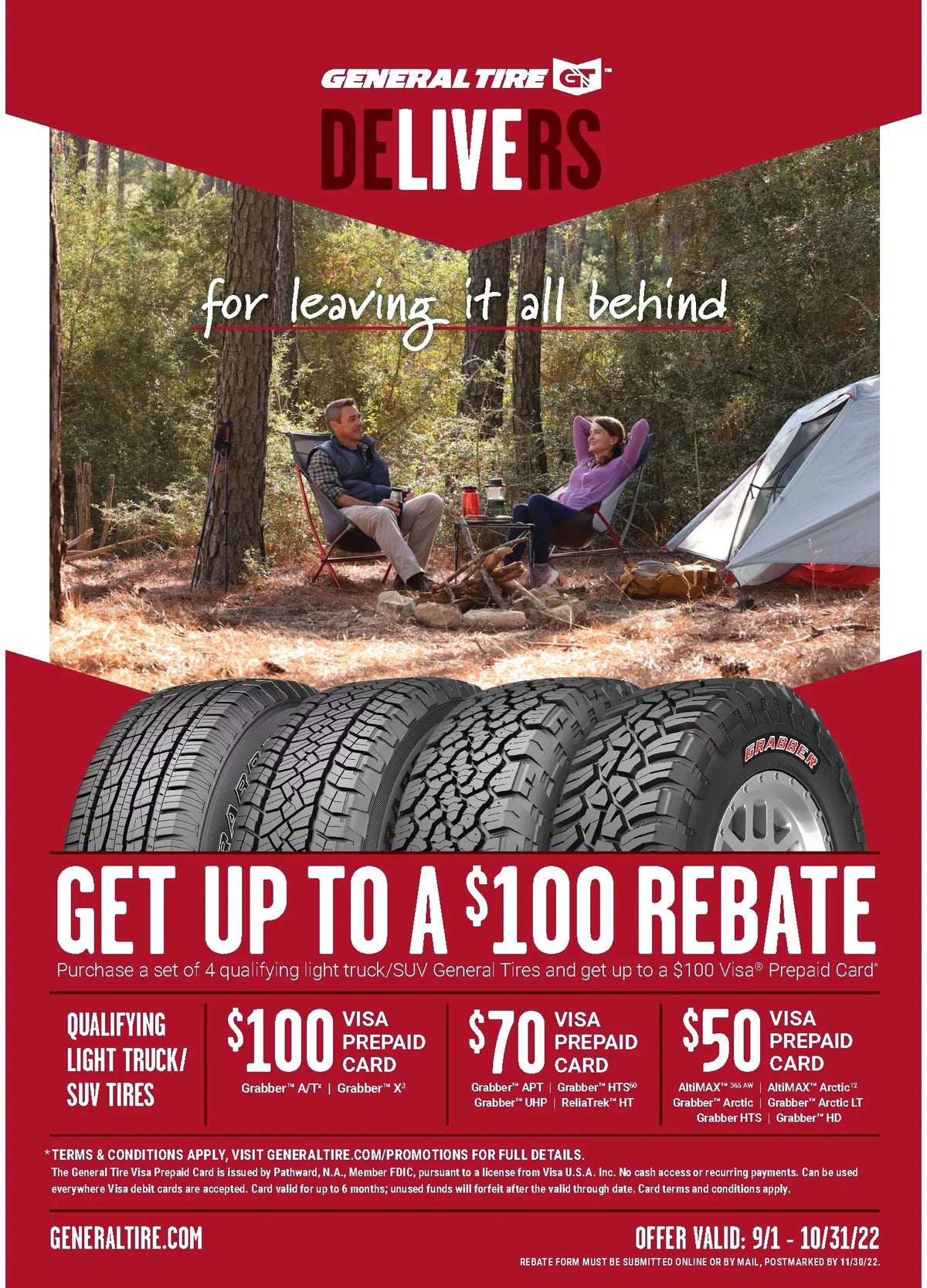 Pro, Toyota 245/75R16 Tahoe Fits: Tire General S 120 Chevrolet Grabber 2015 TRD Tacoma X LT 1995-2002 A/T