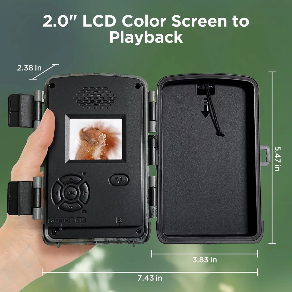 Latest Wide TOGUARD 4K Wildlife 0.1s Camera Deer Sensor Trigger Time with Card Trail for 120° Game Vision Monitor with 40MP Camera, Angel Waterproof Time-Lapse SD Trail Hunting Night IP66 Cam Motion