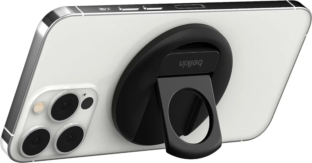 Mount, Continuity Turn to - 14, 13, 12 Black iPhone 15, iPhone Camera iPhone iPhone Compatible Pro, Air, Webcam, MacBook, with MacBook for Mount iPhone iPhone Camera Belkin iPhone MagSafe