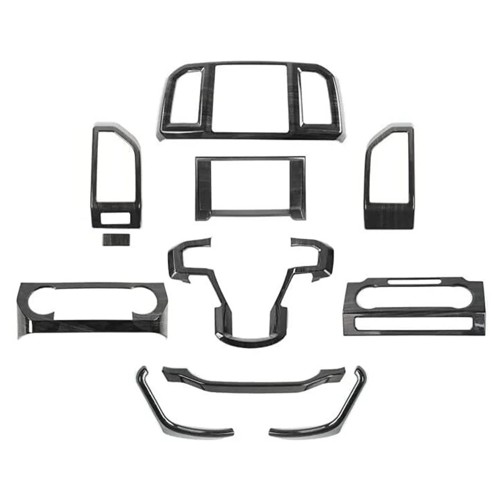 Center 15+ Interior Console F150 Teledu Cover Wood Accessories Black Trim Kit