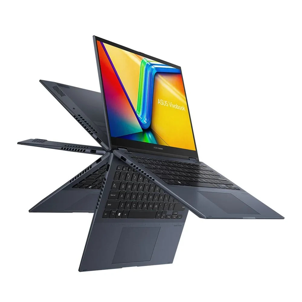 Gen State Vivobook 1220P Home Solid 1.1GHz 2-in-1 Processor Quiet i3 Intel Drive Blue RAM S Intel Graphics Laptop DDR4 14" Core BT TP3402ZA-OS34T 256GB 11 WiFi 12th UHD Computer Flip 8GB Windows