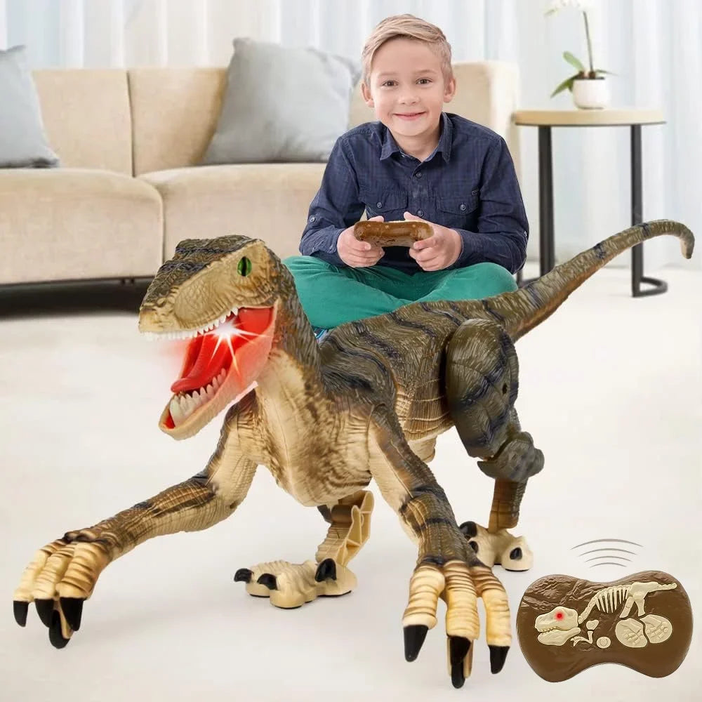 Control Girls 8-12 Toys Kids Gifts Dinosaur RC Walking Remote for Brown Dinosaur Boys 3-5, Old Sounds Ctrl T-Rex Age and 5-7, with - Years JBee Toy Robot for Lights Boys