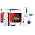 Modern with Station Bundle MicroSD 3 Headset, 3D Black Slim Disc Wireless Sony PlayStation Gaming 5 Call Reader Duty Warfare Charging Card and Pulse of USB