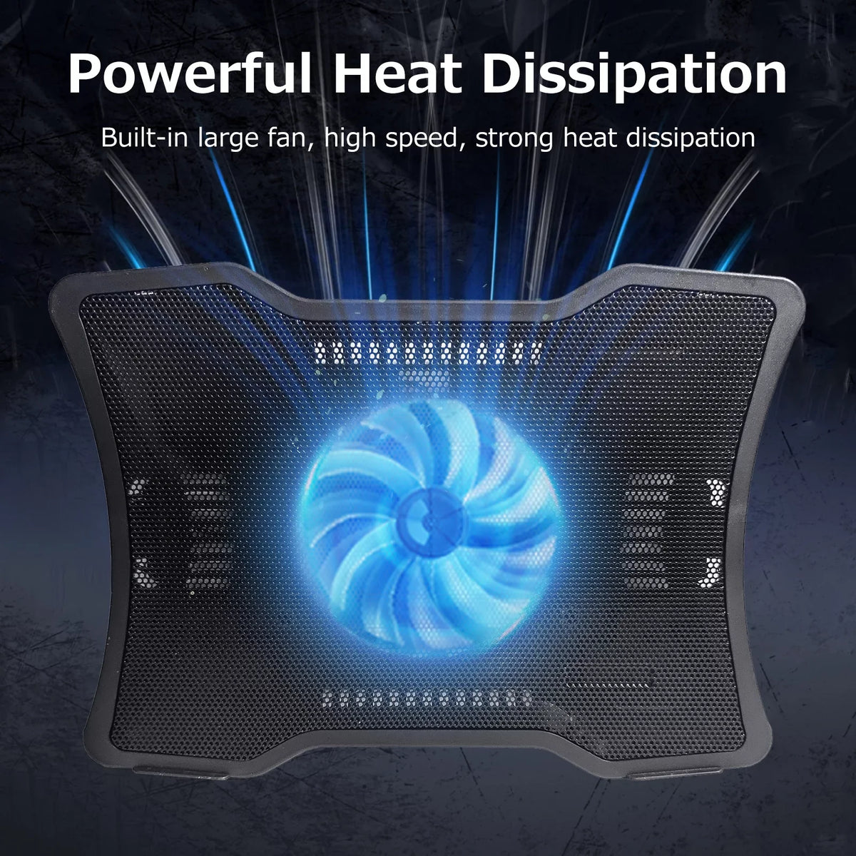 Cooler 14 Laptop Noise Fan Arealer Low Base Single Laptop USB Below inch Support Cooling Portable Design Two Laptops Ports