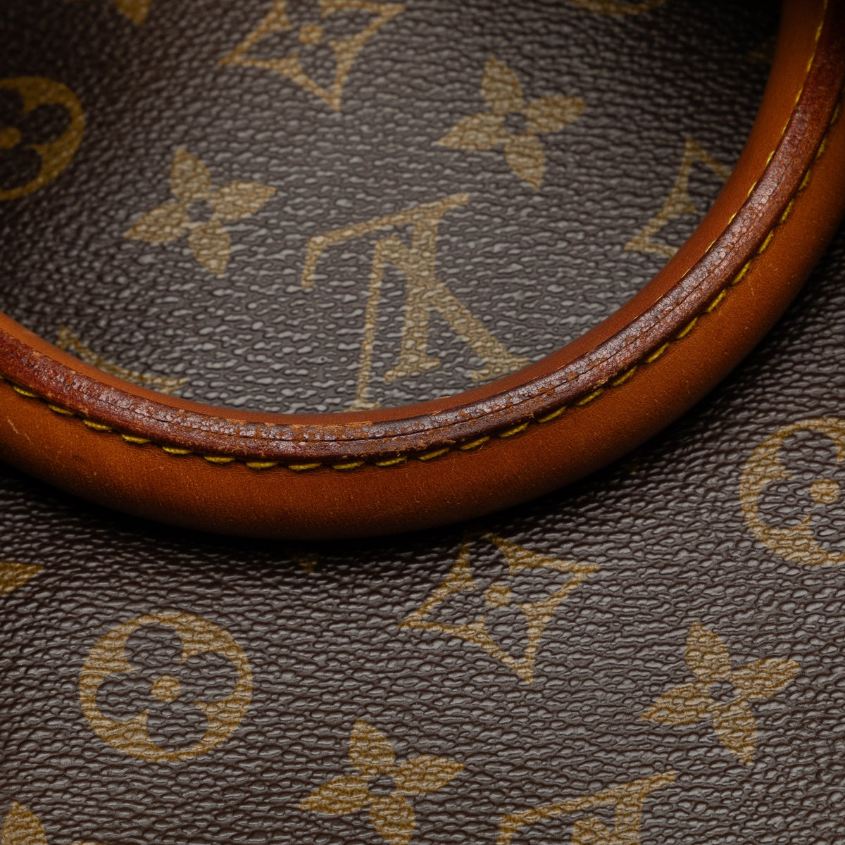 Canvas WeekenderBag Unisex Keepall Authenticated Bag Brown Vuitton Louis Monogram Travel Pre-Owned 60 (Fair)