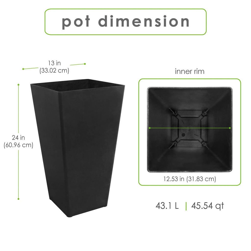 Home Avondale 24’’ Planter Slate Multy