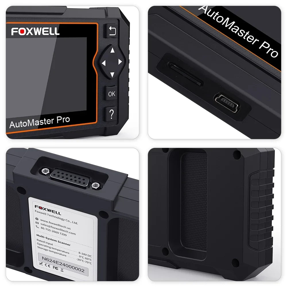 Throttle Reader ABS Scanner SAS Reset Automotive Car Oil Coding 8 OBDII Diagnostic Calibration DPF Elite Scanner BMS AutoVIN Reset setup OBD2 Tool All NT624 Code EPB Foxwell Bleeding Injector Scan