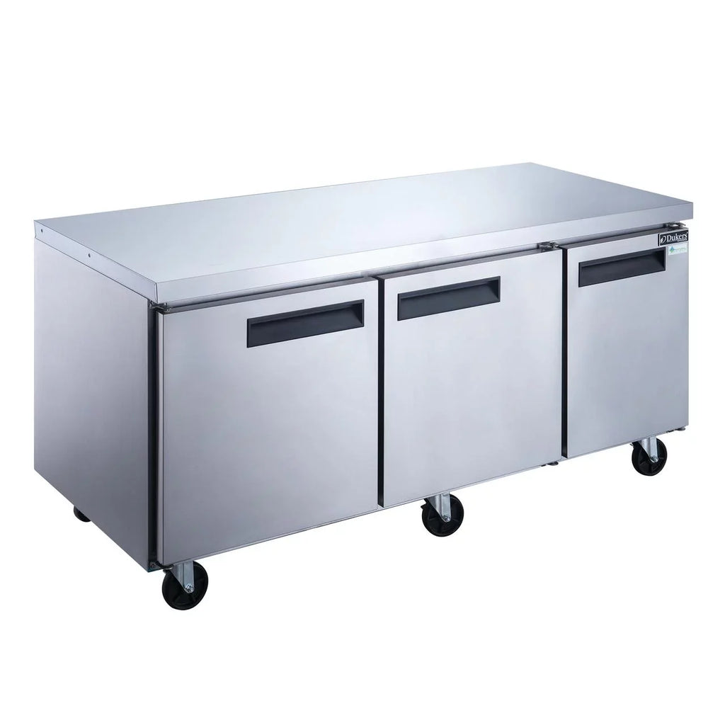 Steel Undercounter DUC72R Stainless Refrigerator Commercial in 3-Door