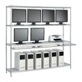 x Shelf 42" High x Cantilever Wide Workstation 18" with 1 LAN Deep 74"
