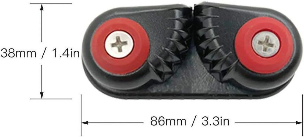 Lixada Boat Sailing Entry Cam Cam Kayak Cleats Fast Cleats 2PCS Aluminum Dinghy Canoe Boat Kayak Cleat