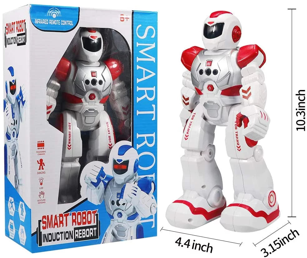 Dancing Robots Gesture Kids Walking RC Robot for Singing Red and Boys Girls Sensing - Smart for