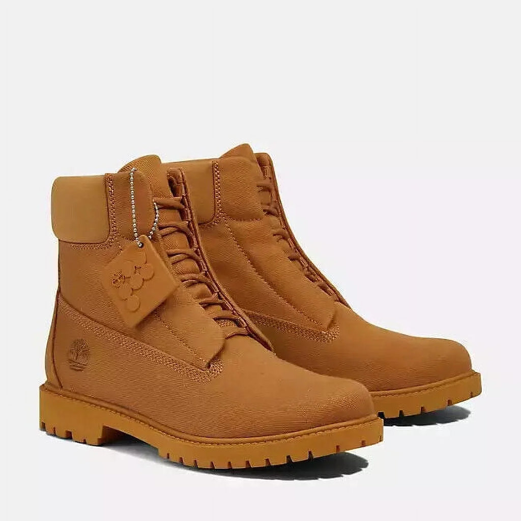 (10) Timberland Cotton Boots Waterproof XXX673 Pangaia 6" TB0A5XVY231 Wheat Women's X