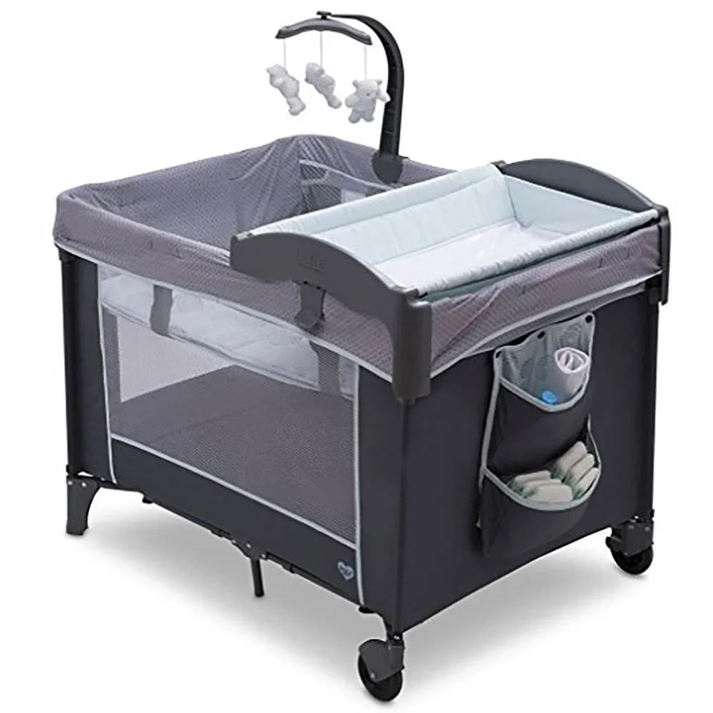 Changing Bassinet Removable Yard Deluxe Portable LX Table, Play Delta Children Baby and With Eclipse