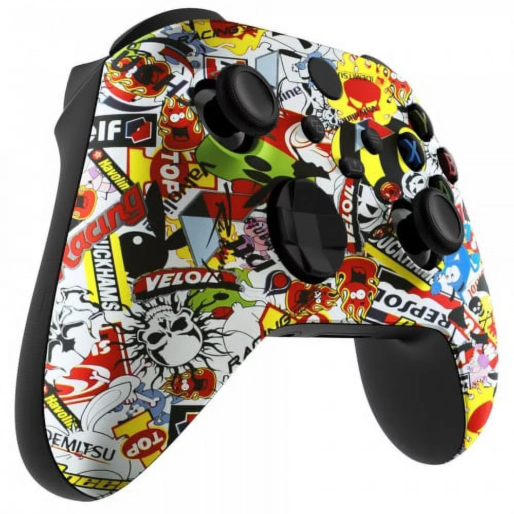 Xbox (with Controller "Sticker One UN-MODDED jack) Unique Bomb" Custom X Design 3.5
