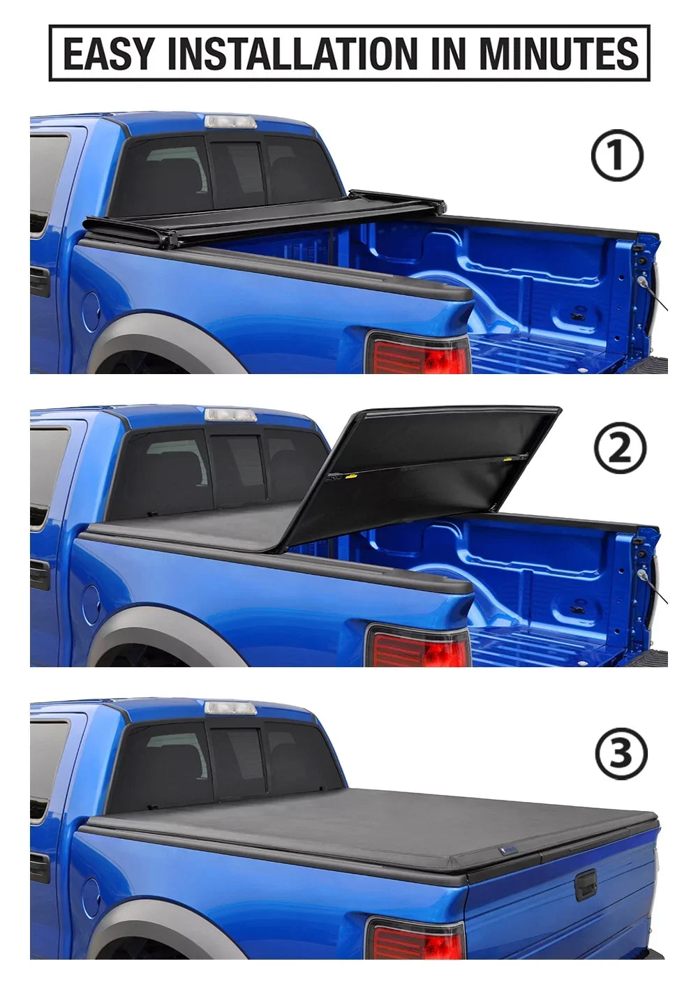 Stepside) 5.8 Pickup Cargo Dodge 2009-2016 2015 2010 (69.6 (NOT Tonneau inch) 2011 Truck Tri-Fold For Ram feet TG-BC3D1015 Cover Bed 2014 2012 Tonno Fits TYGER 2013 1500 Cover Trifold