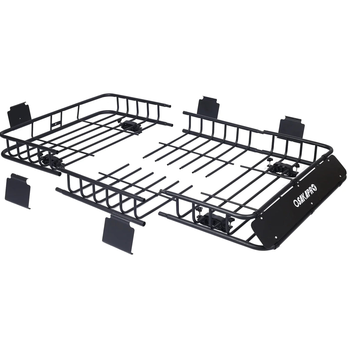 steel Roof Carrier Rack BasketMotoring Mount Roof RackTop Cargo 64black Rooftop