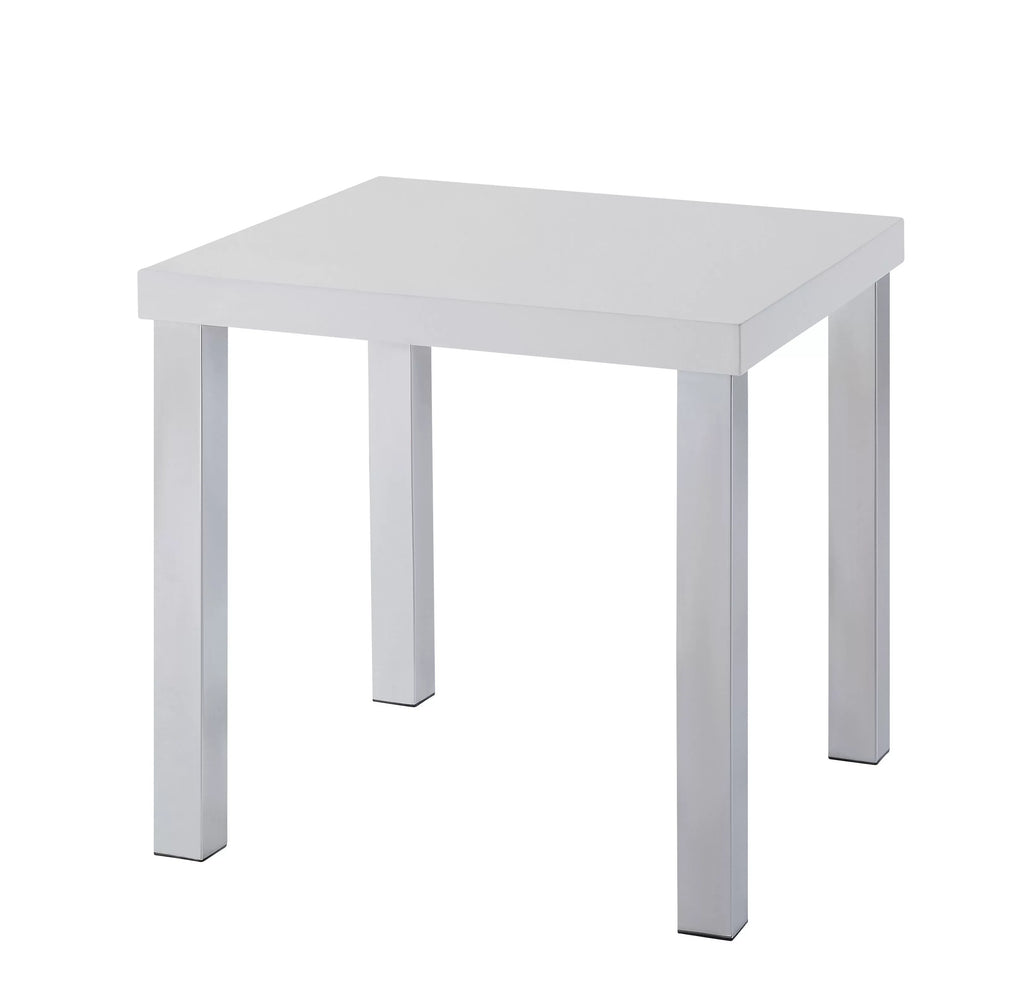 Gloss Chrome High White & Harta ACME End 82332 Table,