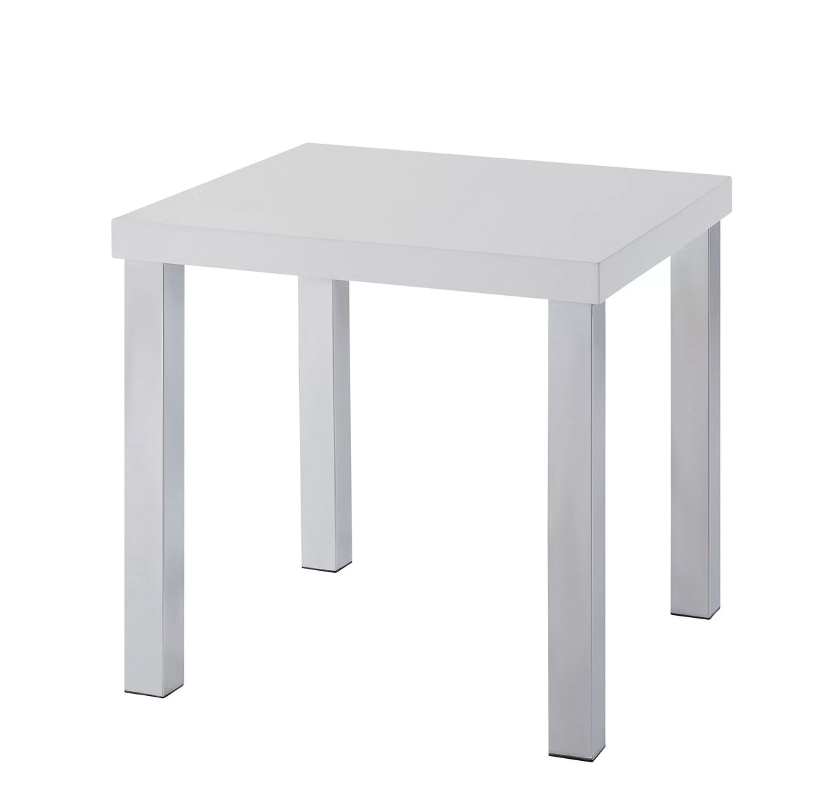 Gloss Chrome High White & Harta ACME End 82332 Table,