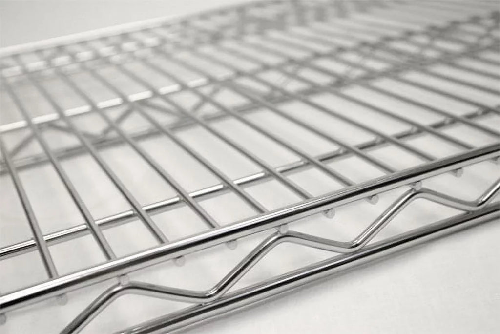 Deep High 21" Fixed Chrome Wide Wall x 36" Kit Shelving 7" Mount x