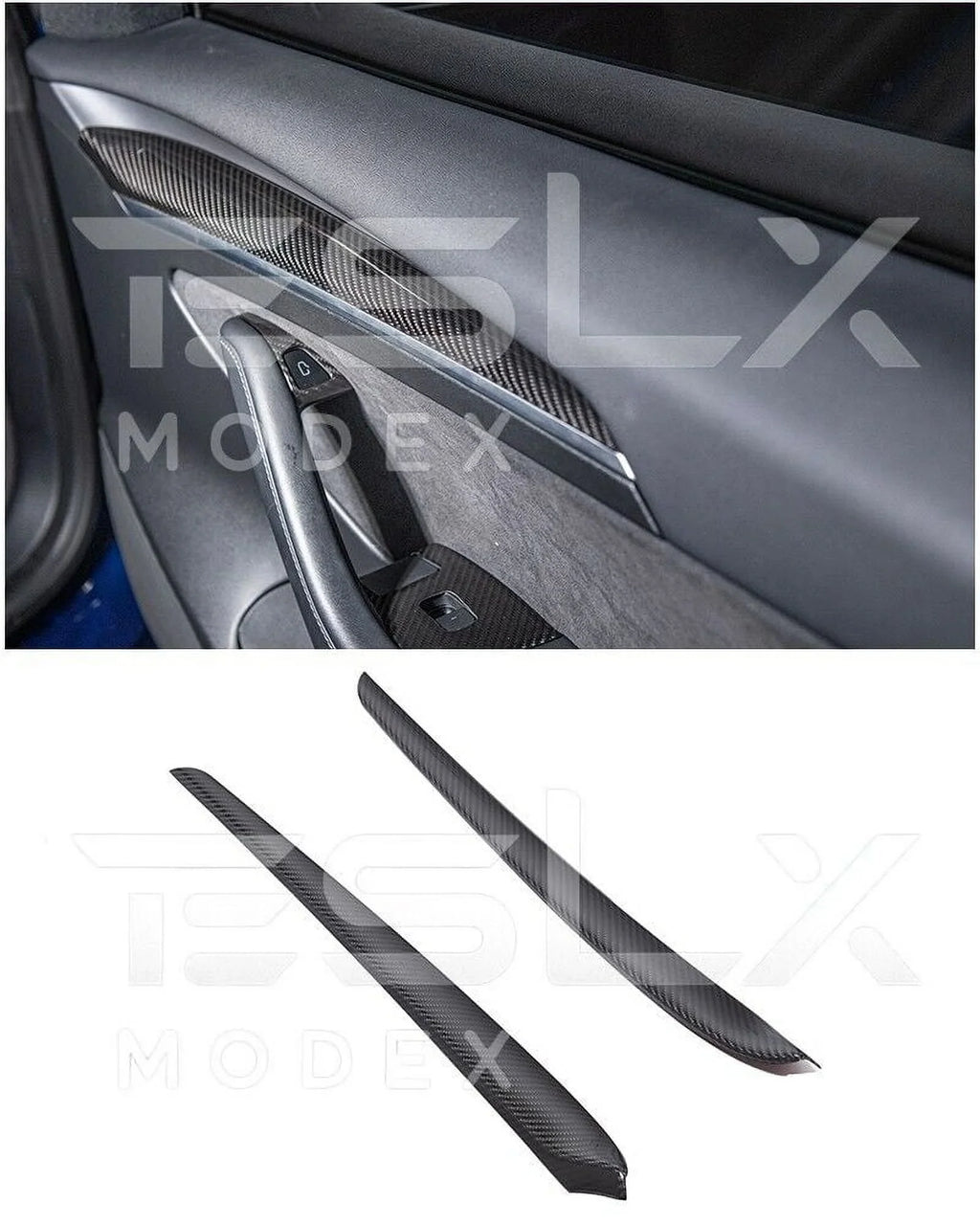 CARBON Front 2020-Up design FIBER 2020-2023 Panel Factory TESLA Door Trim Interior Replacement For design Y Pair 3 Cover & Style