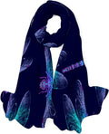 Silk Shawl Long Scarf Women Lightweight Scarves Dragonfly Wrap for Hyjoy Neck Girls