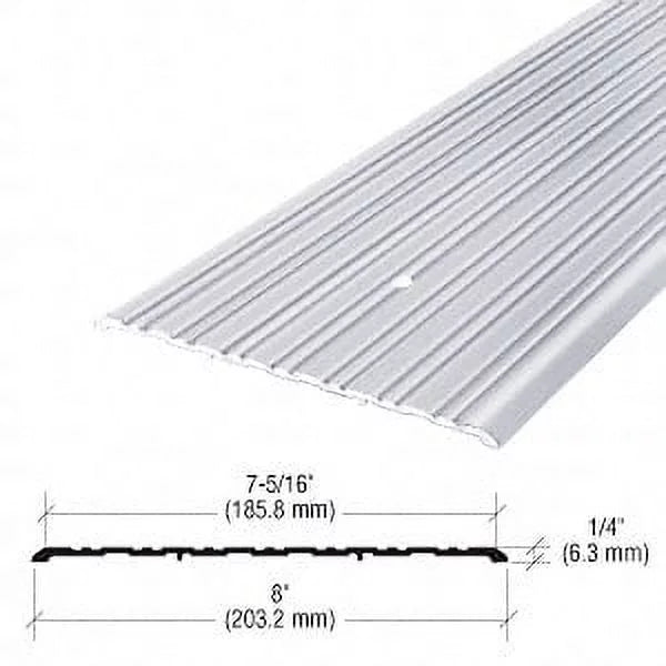 '- Aluminum Saddle 8" Commercial CRL 492A185 Threshold Length 185"