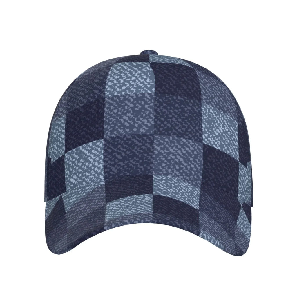 and Balery Gingham Hat(Blue Size for Seasons Adjustable Check) Baseball All Workouts Dad Buffalo Activities Running Outdoor Cap