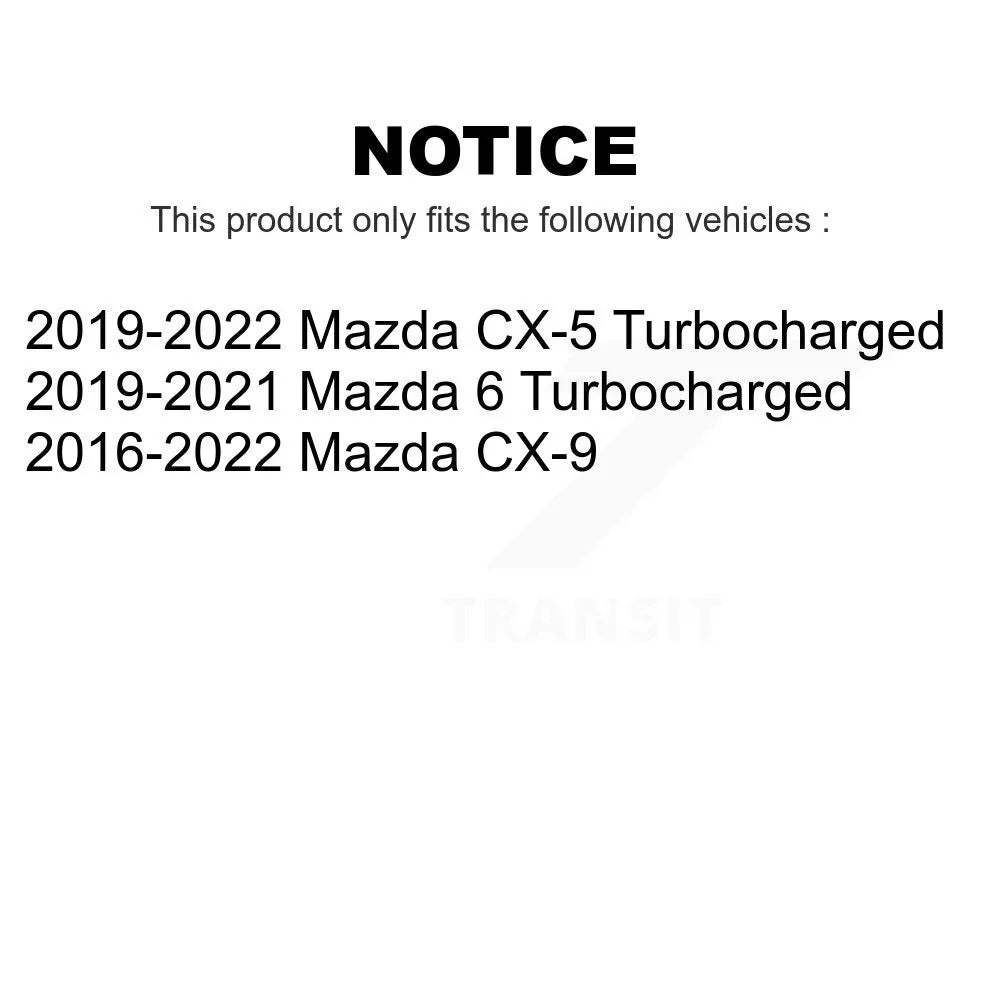 CX-5 Rotors CX-9 Disc K8-101766 Mazda 6 Front For Brake Pair